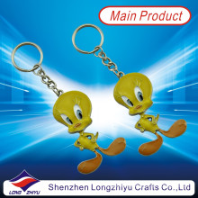 Chaveiro bonito do keychain do metal da forma da promoção de Tweety dos desenhos animados (LZY800011)